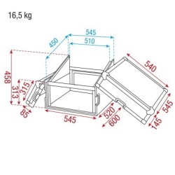 Combi Case 6U + 10U top