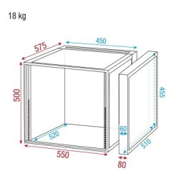 Double Door Case 10U