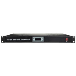 4  way, 1U Fan Unit Temperature Controlled Per rack or cabinet 19"