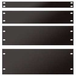 19 inch Blind Panel Black 1U