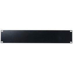 19 inch Blind Panel Black 2U