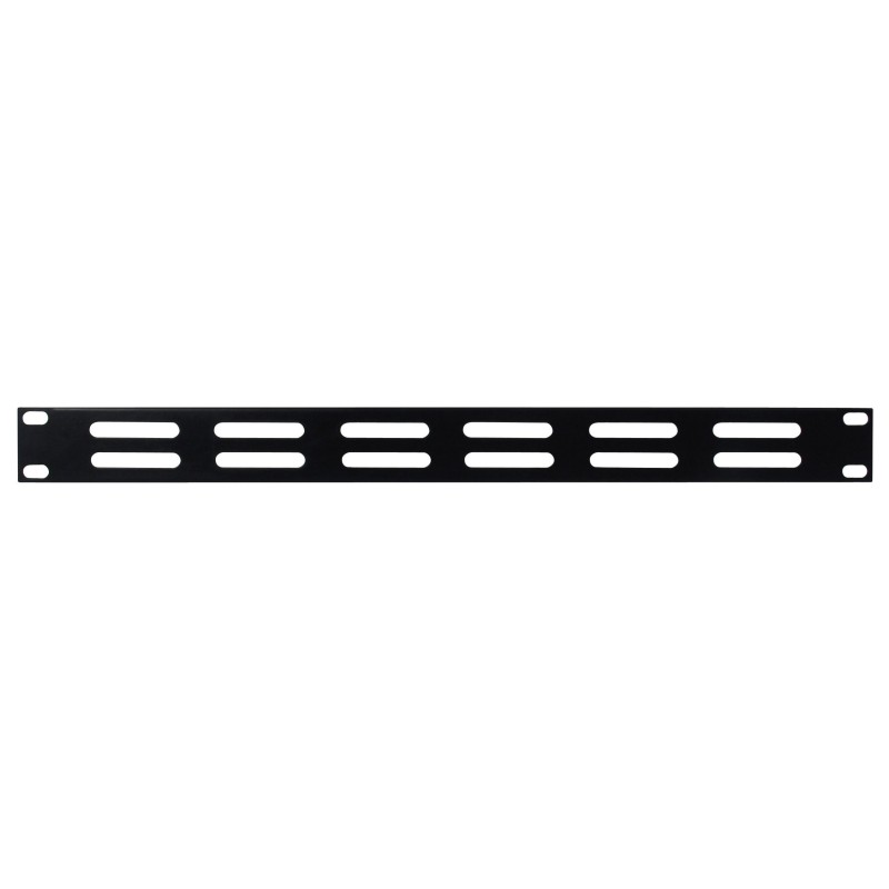 19 inch Ventilation Panel Black 1U