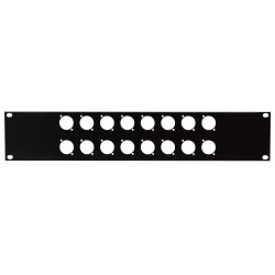 19 Inch Connector Panel 2U,...