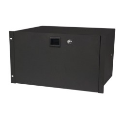 19 Inch Drawer with keylock 6U (483 x 350 x 267 mm, LxPxA)/10,5 kg