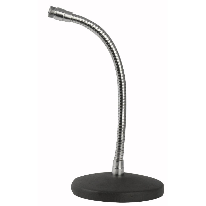 Desk Microphone Stand Dritto, cromo, 20 cm/0,7 kg, + regolabile Collo d'oca