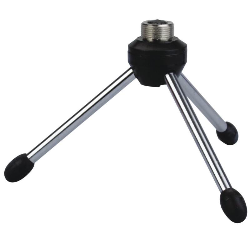 Desk Microphone Stand    Mini Cromo, 8 cm