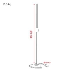 Microphone Pole 870  1.500 mm