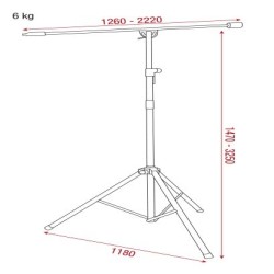 Microphone Stand    Overhead 1470  3250