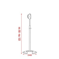 Microphone Pole    Quick Lock con contrappeso