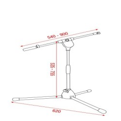 Mammoth Microphone Stand    Medium Aste Mammoth