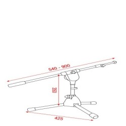 Mammoth Microphone Stand    Low Aste Mammoth