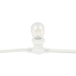 Festoon Light E27 50 cm di distanza    Bianco    20 m