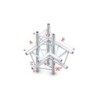 Pro  30 Triangle F Truss    Corner up/down, left    71 cm ACF45    90  corner