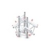 Pro  30 Triangle F Truss    Corner up/down, left    50 cm ACF45sp    90  corner    silver    F