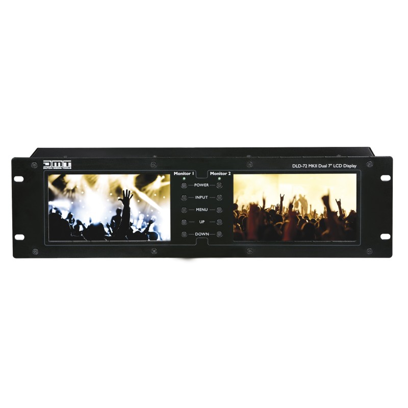 DLD  72 MKII Display da 7â doppio con collegamento HDMI    montaggio su rack