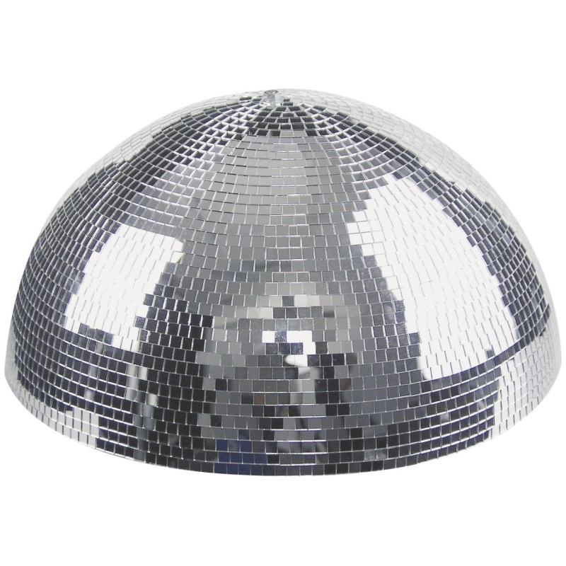 Half Mirror Ball Semisfera specchiata da 30 cm per montaggio su pareti e soffitto con motore