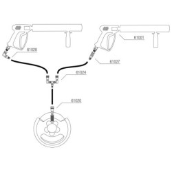 COâ Bottle to 3/8 Q  Lock Adapter Sistema chiuso