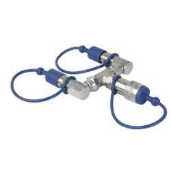 COâ 3/8 Q  Lock 2  way Combiner Sistema chiuso