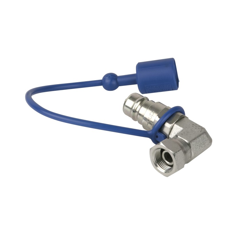 COâ 90 3/8 to Q  lock Adapter male Sistema chiuso