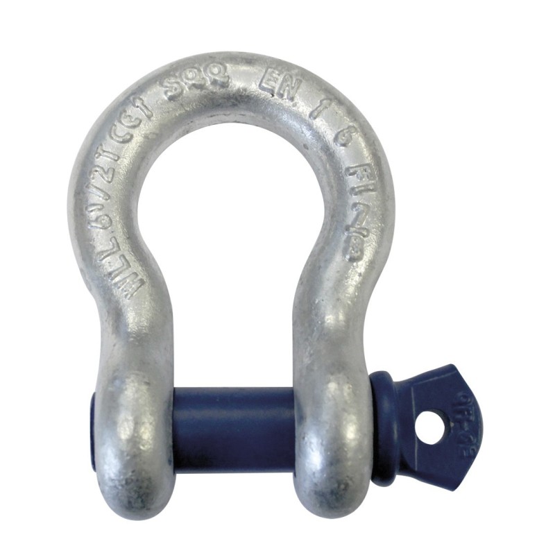 Chain Shackle, Shoulder Bolt WLL 6.5T bullone con collare, colore nero