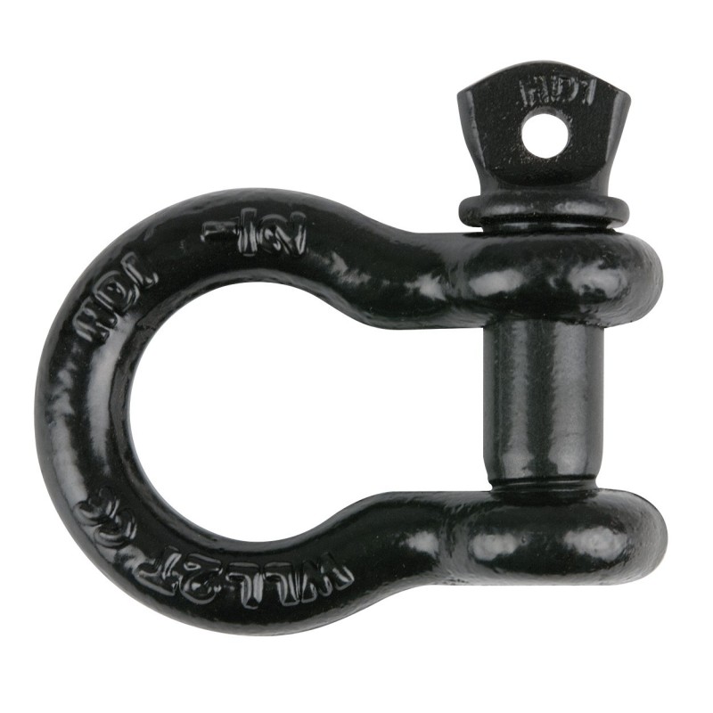 Chain Shackle, Shoulder Bolt WLL 2,00T bullone con collare, colore nero