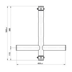 T  Downrigger Alluminio (FT/FQ)