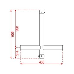 T  Downrigger Alluminio (FT/FQ)