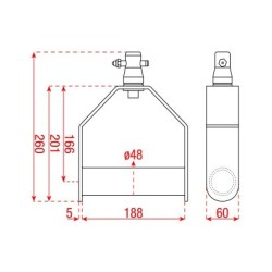 Single Downrigger Alluminio (FT/FQ)