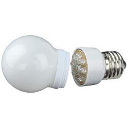 LED Ball 50 mm E27, 19xLed Bianco Caldo