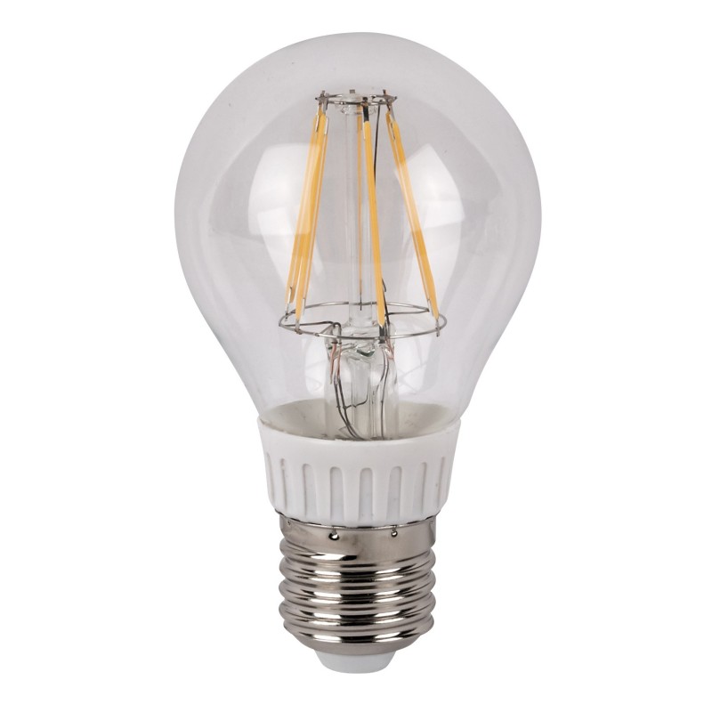 LED Bulb Clear WW E27 6W, regolabile con dimmer