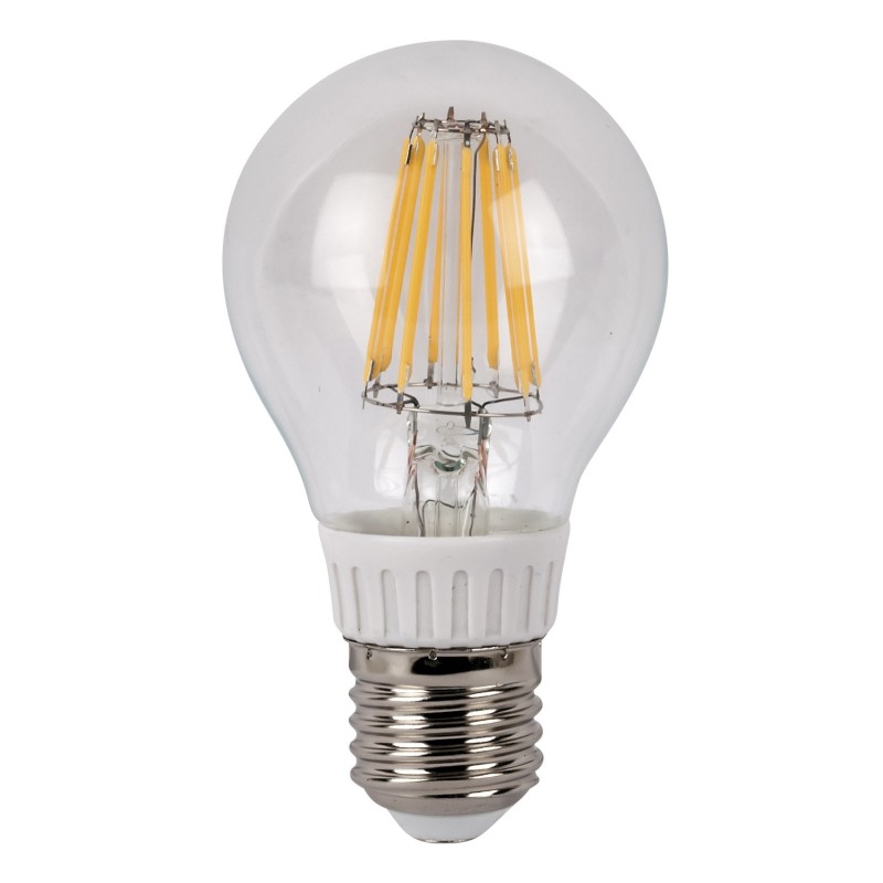 LED Bulb Clear WW E27 8W, regolabile con dimmer