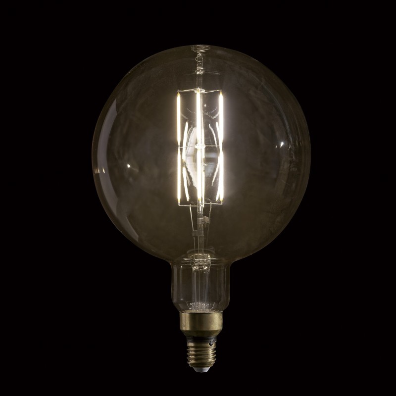 LED Filament Bulb G200 6W    regolabile con dimmer