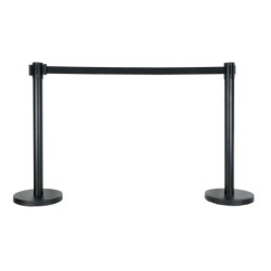 2 m Adjustable Crowd Barrier Nero