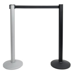 2 m Adjustable Crowd Barrier PRO Argento