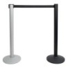 2 m Adjustable Crowd Barrier PRO Nero