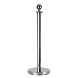 Round Top Cord Pole Argento