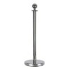 Round Top Cord Pole Argento