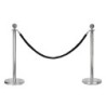 Round Top Cord Pole Argento