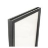 Sign Holder for Barrier Black Eco Dimensioni esterne del cartello    32x22 cm