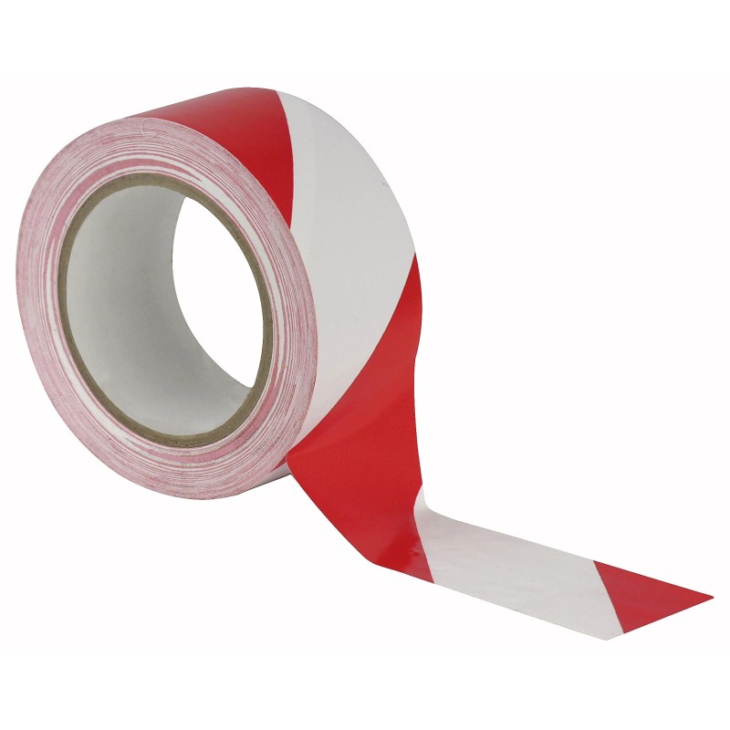 Floor  Marking Tape Rosso/Bianco, 50mm / 33m