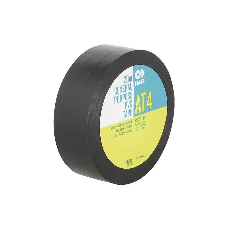 PVC Tape Advance AT4 19 mm/ 20 m, Nero