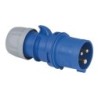 CEE 16 A/240 V    3P Plug male Blu, IP44