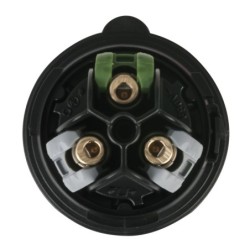 CEE 16 A/240 V    3P Plug male Nero, Turbo Twist, IP44