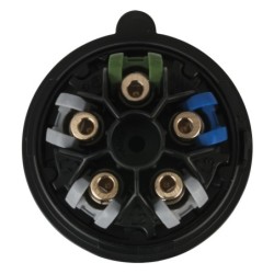 CEE 16 A/400 V 5  pin Plug male Nero, Turbo Twist, IP44