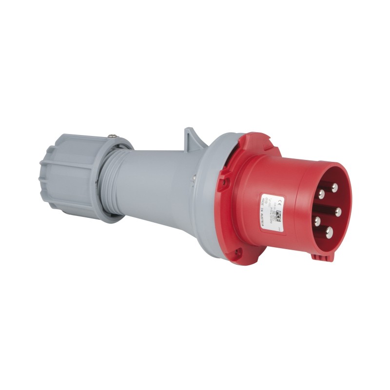 CEE 63 A/400 V 5  pin Plug male Rosso, IP44