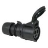 CEE 16 A/240 V    3P Plug female Nero, Turbo Twist, IP44