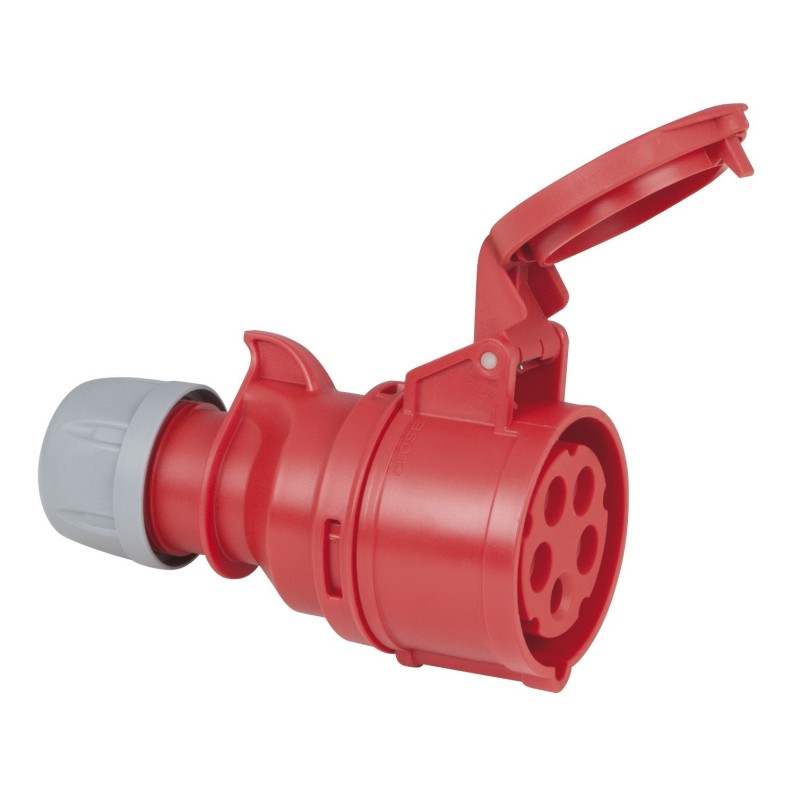 CEE 16 A/400 V 5  pin Plug female Rosso, IP44