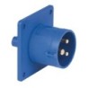 CEE 16 A/240 V    3  pin Socket male Blu, IP44