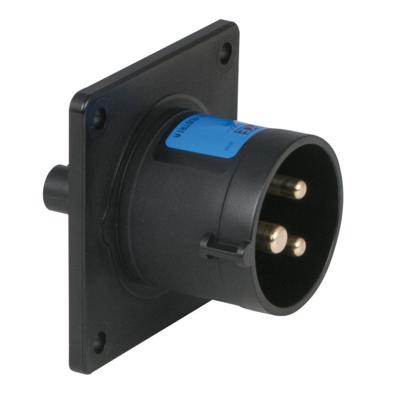 CEE 16 A/240 V    3  pin Socket male Nero, IP44