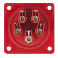 CEE 16 A/400 V 5  pin Socket male Rosso, IP44